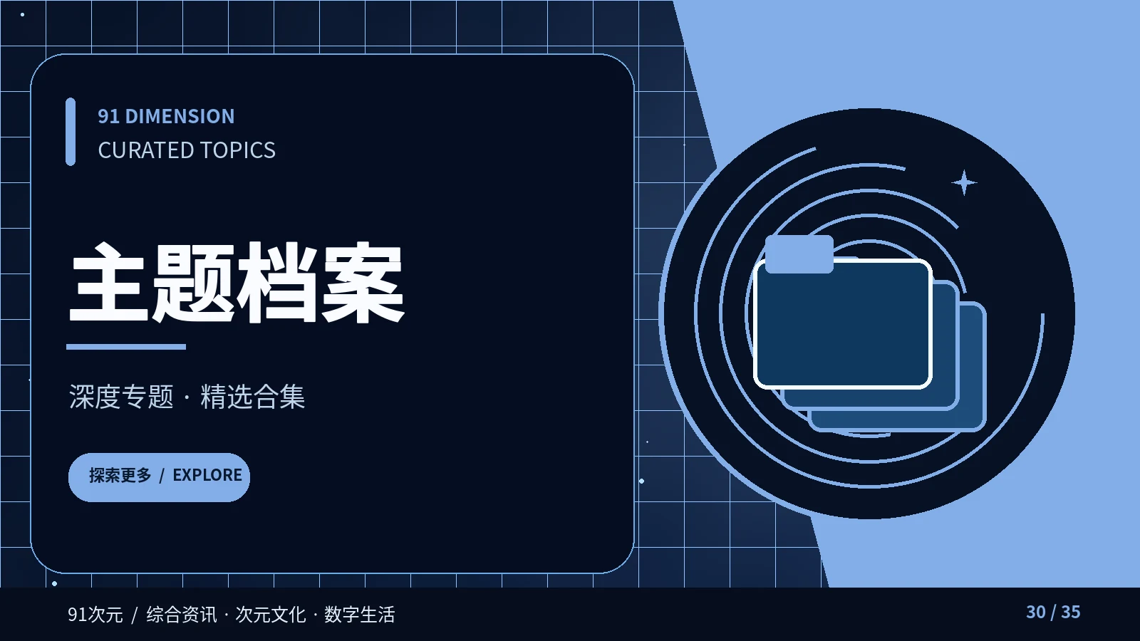 主题策展厅栏目画面